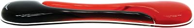 Kensington Keyboard Wrist Rest Duo Gel Red Black Full Length Ergonomic