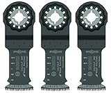 Bosch OSL114JF-3 Starlock Oscillating Multi Tool Bi-Metal Extra Clean Plunge Cut Blade (3 Pack), 1-1/4"
