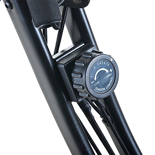 Recumbent Bike FCH Exercise Bike Stationary Bicycle Cardio Workout Fitness Bicycle Equipment Household Magnetic Bike Folding Upright Bike with Backrest & Armrest & Rowing Machine