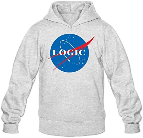 Nesoul Men's Rapper Logic Hoodie Light Grey L