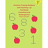 Practice Tracing Numbers and Counting 1-30 Workbook: Preschool and Kindergarten