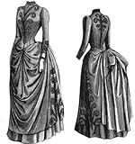 1887 Cheviot Dress with Braid Trimming Pattern