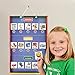 SchKIDules Deluxe Magnetic Visual Schedule & Reward Chart w/189 Colorful Magnets & Reversible 18” Folding Board for Daily Routines, Chores, Behavioral Supports, Kids Calendar, ADHD & Autism Icons