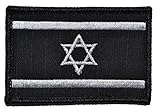 Flag of Israel, State of Israel Flag 2x3 Military Patch / Morale Patch - Multiple Color Options (Black)
