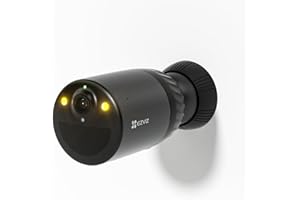 EZVIZ Security Camera Wireless Outdoor, 2K+ Battery WiFi Solar Cameras Home Surveillance Exterieur, Local 32GB Storage,Color 