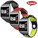 for Fitbit Ionic Bands, VODKE Soft Silicone Replacement Sports Watch Bands/Strap/Bracelet/Wristband Accessory for Fitbit Ionic Men Women Large Pack of 3pcs Type 1