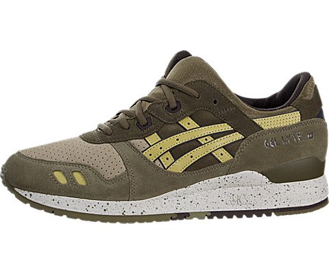 Asics Mens Gel Lyte Iii Olive Sunshine Running Shoe 12