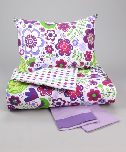 Botanical Purple 4 pc Toddler Bedding Set
