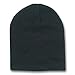 Solid Short Beanie Cap, Black