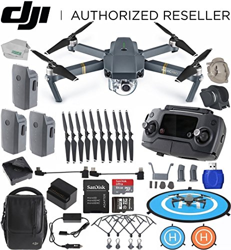DJI Mavic Pro Fly More Combo Collapsible Drone Everything You Need Bundle