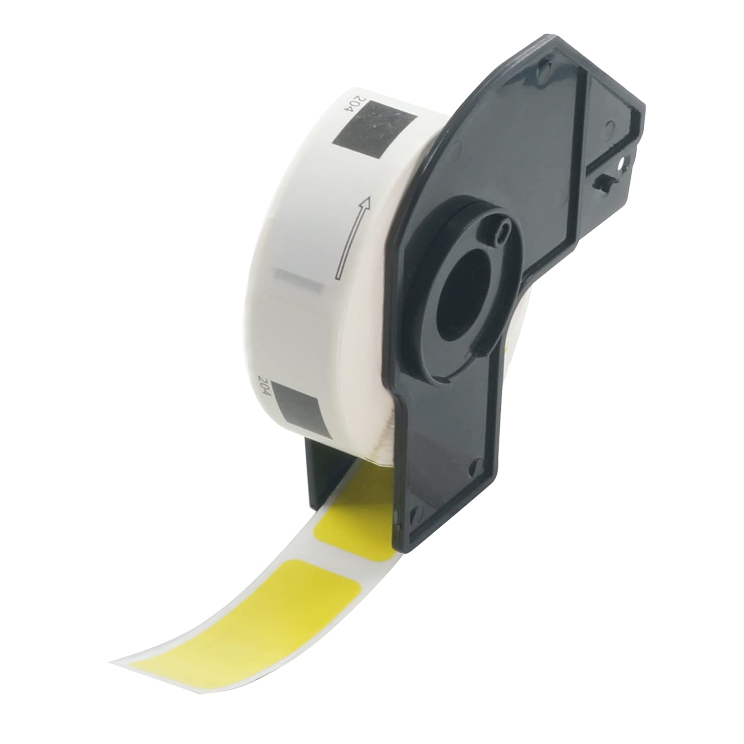 BETCKEY - 400 Yellow Labels Replacement for Brother DK-11204, 17mm x 54mm Multi Purpose Labels Compatible with Brother QL Label Printers