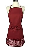 The Smart Baker Cheat Sheet Baking Apron with Measurement Conversions - As Seen on Shark Tank - Red