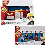 HIT Fireman Sam Friction Fire Engine Jupiter & 5 Figure Articulated Set