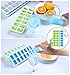 Ice Cube Tray,Cuteadoy 14-Hole Easy-Release Flexible Silicone Ice Cube Mold Trays with Rectangle-shape Ice Jelly Moulds Lid (4 Pack)