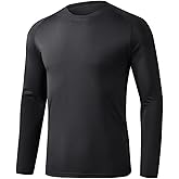 STICKON Mens UPF 50+ Sun Protection Shirts UV SPF Long Sleeve Swim Tee Shirts Lightweight Rash Guard Fishing T-Shirt