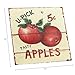 Barnyard Designs Retro Vintage Metal Tin Bar Sign, Decorative Wall Art Signage, Primitive Farmhouse Country Kitchen Home Décor (Apples)