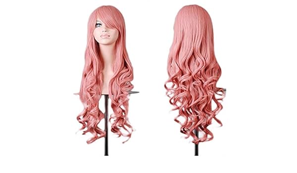 Amazon Com Willsa Women Lady Long Wavy Curly Hair Anime Cosplay