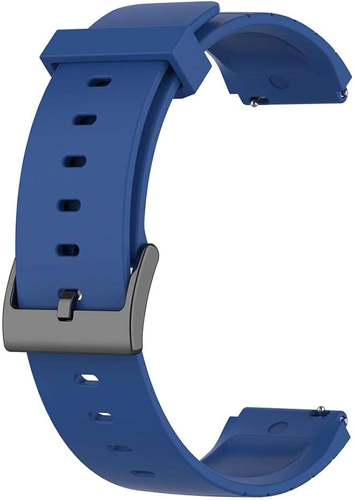 18mm Silicone Watch Band Strap Wristband for Xiaomi Smart Watch (Dark