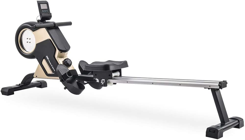 Dreamact GT Magnetic Tension System Rowing Machine Compact Indoor Rower with LED Monitor and 8 Level Resistance Adjustment Silent Fitness Equipment for Home Gym