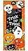 Outdoor Halloween Decor Set - Door Poster, Pumpkin Leaf Bags, Hanging Ghost Decorations
