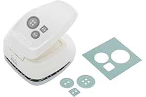 Bira 1.5 inch Silhouette Craft Lever Punch for Scrapbooking Cards Paper Arts (Buttons)