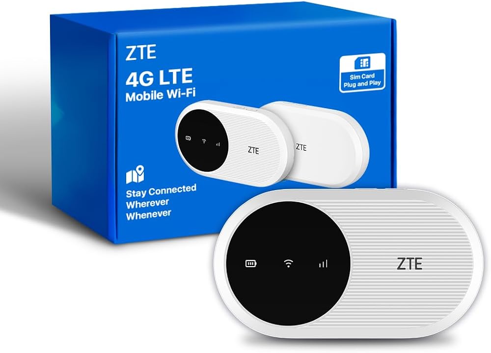 ZTE U10 Wi-Fi 6/4G Mobile Hotspot Unlocked 32 Devices 2000mAh