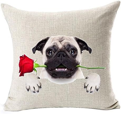 Baby It's Cold Outside Marry Christmas Happy New Year Best Gift Cotton Linen Throw Pillow Covers Cushion Cover Decorative Sofa Bedroom Living Room Square 18 Inches