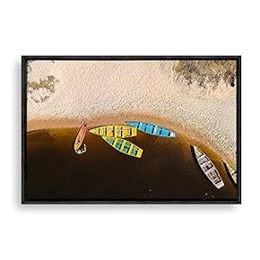 Framed Canvas Wall Art Voyage Canvas Prints Home Artwork Decoration for Living Room,Bedroom - 16x24 inches