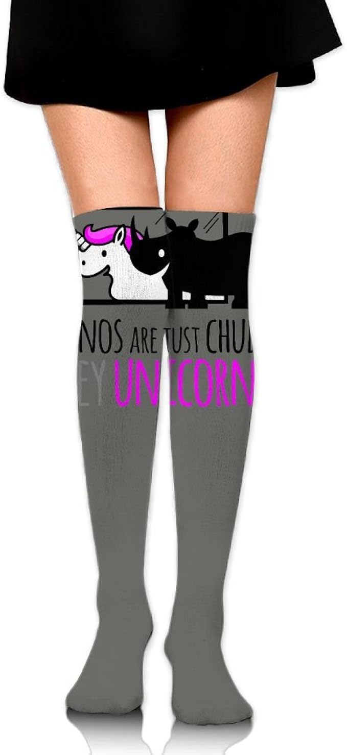 Women Thigh High Socks Over Knee Save The Chubby Unicorns Extra Long Tube Dress Legging Slim Look Amazon Ca Clothing Accessories