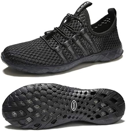 DLGJPA Women's Quick Drying Water Shoes For Beach Or Water Sports Lightweight Slip On Walking Shoes Green