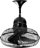 Matthews KC-BK Kaye 13" Outdoor Wall Fan / Ceiling