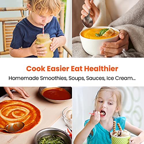 Immersion Blender, Hand Blender for Baby Food Puree Soup Smoothie, 800W