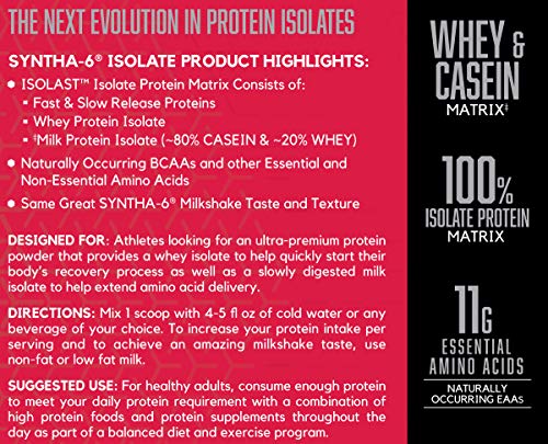 image for BSN SYNTHA-6 Isolate Protein Powder, Whey Protein Isolate, Milk Protei