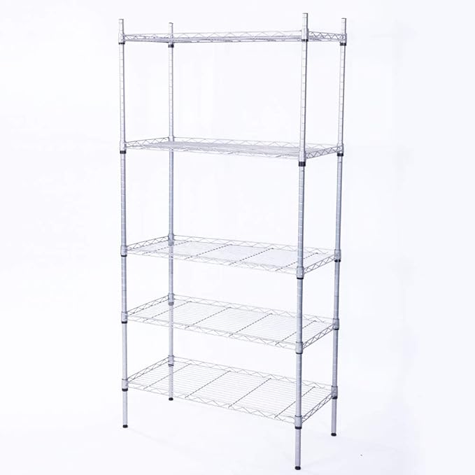 QCUTEP Estantería de Alambre de 5 estantes, Estante de Almacenamiento