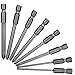 Rocaris 8 Pack 3 Inch Magnetic Long Hex Cross Phillips Screw Head Screwdriver Bits Electric Screwdriver Set