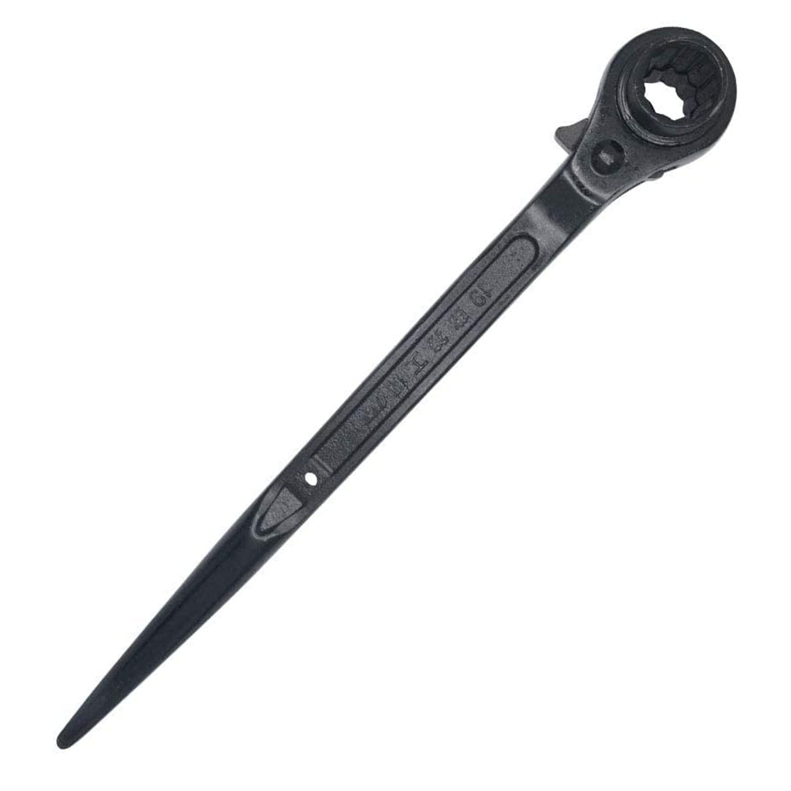 TOP-Vigor 12 Point Ratchet Podger Scaffold Spanner Steel Erect Scaffolding Wrench Double Socket 19-21mm