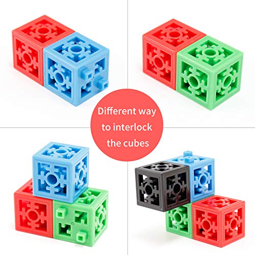 BMAG Building Blocks Tiles, Colorful Stacking Cubes,Connecting