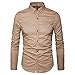 MUSE FATH Men's Printed Cotton Casual Long Sleeve Regular Fit Dress Shirt