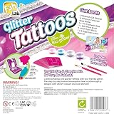 FabLab Glitter Tattoos Kids Craft Kit | 28 Stencils 4 Bio-Glitter Colours | view 2