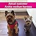 Comfort Fit Dog Harness No Pull No Escape Harness Adjustable Buckles Soft Padded Reflective Choke Step in Dog Vest with Easy Control Handle for Small Medium Large Dogs & Puppies