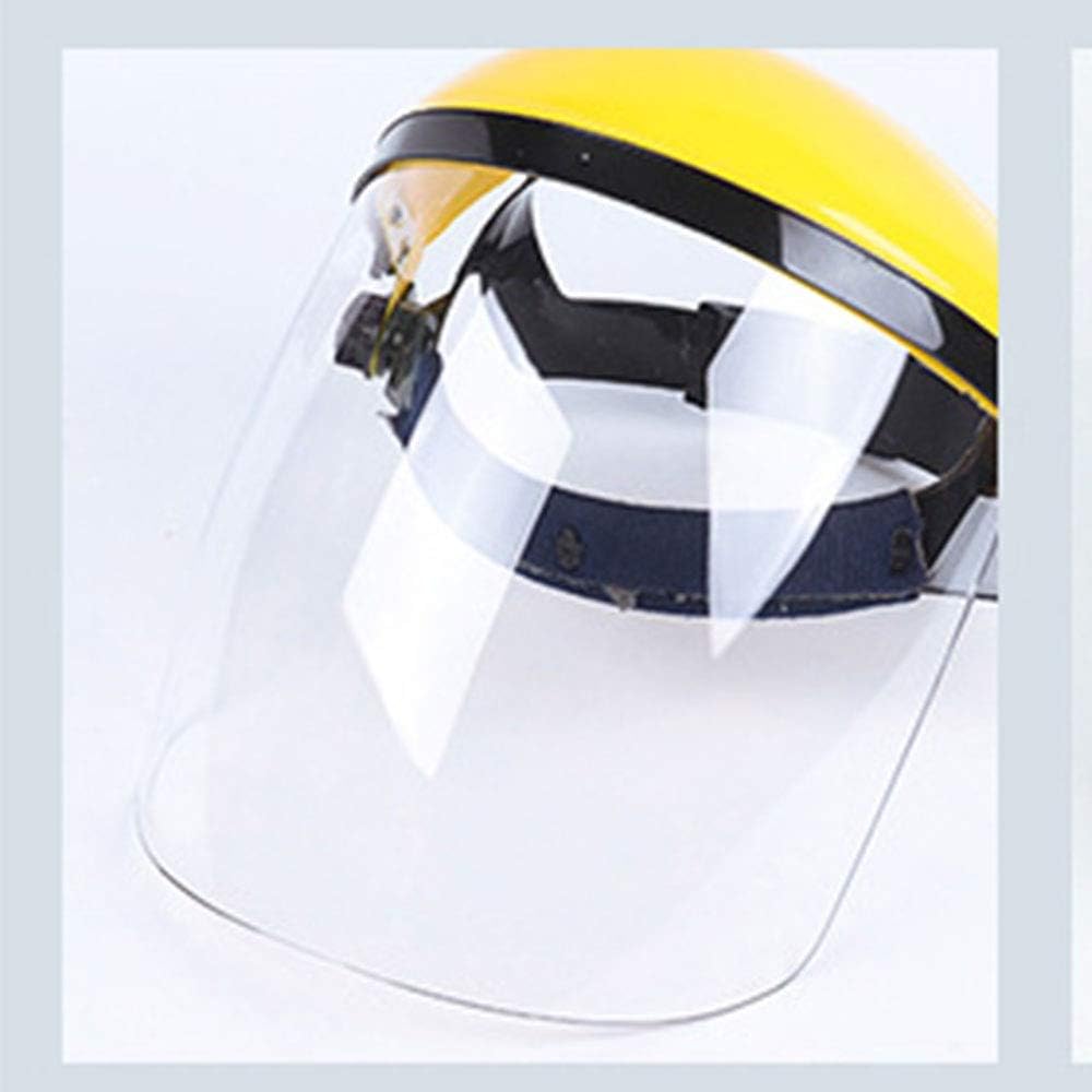 3PCS Welding Helmet Welding Mask Transparent Splash Protection Eye Protection Face Protection, with Ratchet Headgear, Clear Tint (Color : 3X Clear)