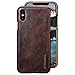 iPhone Xs Leather Case,iPhone X Leather Case,Pierre Cardin Premium Genuine Cowhide with New Slim Design Snap Hard Back Cover for Apple iPhone X/Xs(5.8