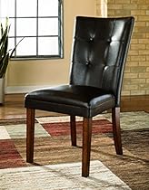 Ashley Furniture Signature Design - Lacey Dining Side Chair - Set of 2 - Medium Brown Finish