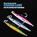 Saltwater Lead Vertical Jigs, Goture Artificial Bait Boat Fishing Lures Jigging Lures - Pack of 3