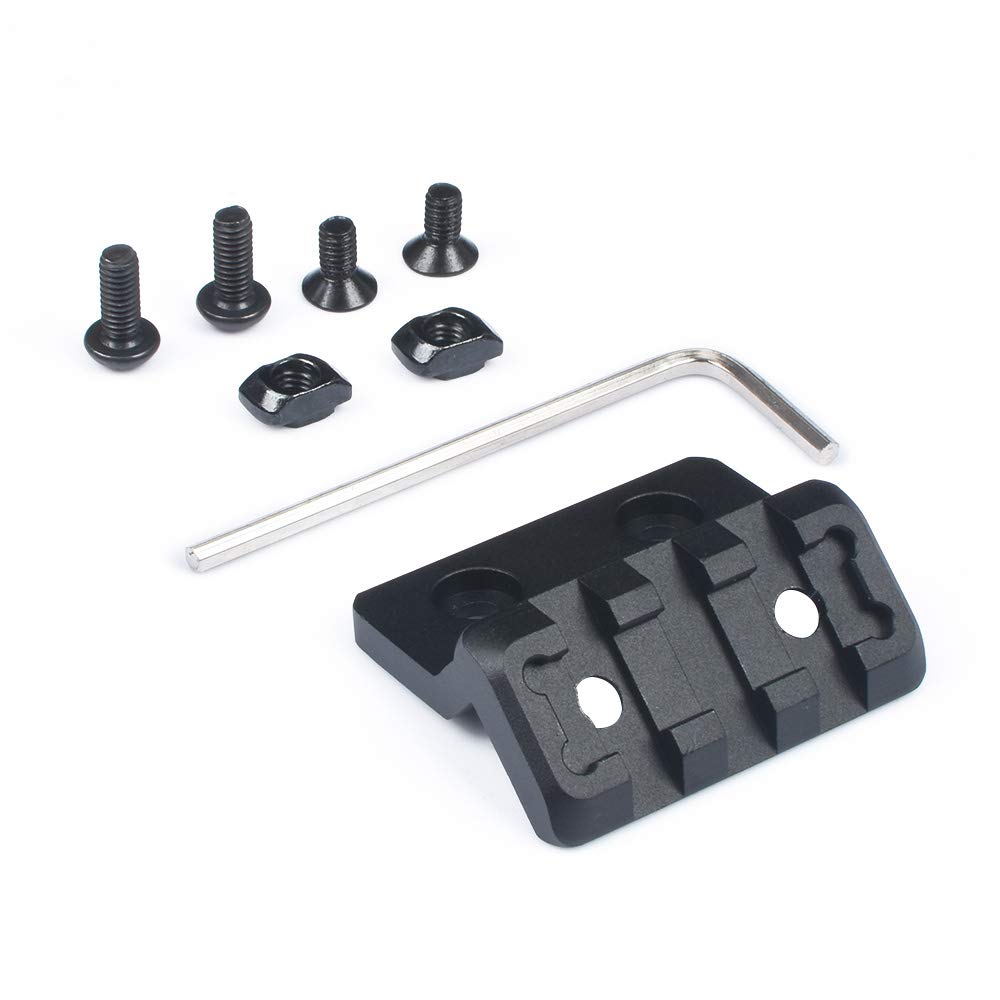 SBGJMY Tactical Picatinny Flashlight Mount Picatinny Rail Mount for M300 M600 Flashlight,Aluminum 45 Degree Flashlight Side Rail Mount,Torch Accessories for Mlok Keymod Handguard System