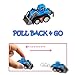 Pull-Back Vehicles Mini Toy Cars 24 Pack Assorted Trucks and Raced Car Toys Set with Dumps Trucks Diggers Bullozers Racing Cars Easter Egg Fillers Party Favor for Kids
