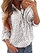 Ermonn Women's Casual Turn Down Collar Summer T Shirt Blouse