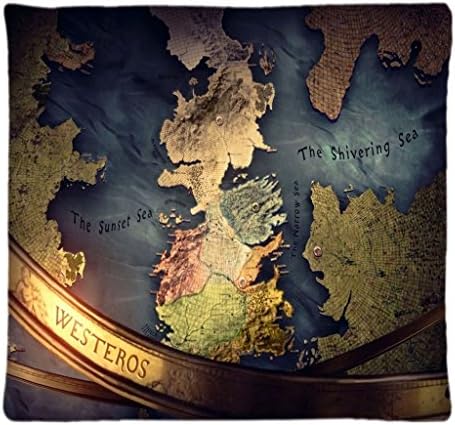 Game of Thrones Decorative Pillow Case cover Standard size 18"X18" inch (one Side)Square Pillowcase