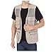 Kedera Men's Casual Outdoor Work Safari Fishing Travel Photo Cargo Vest Jacket Multi Pockets