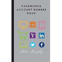 Password & Account Number Book: Never forget the password again (Password Book) (Volume 1)